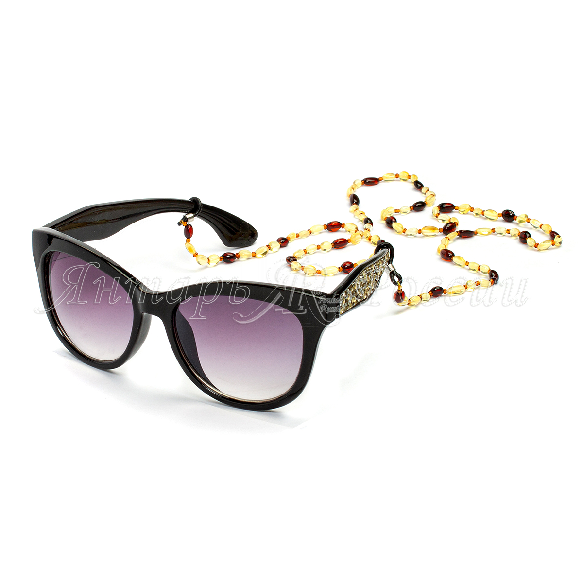 Бусы для очков Янтарь