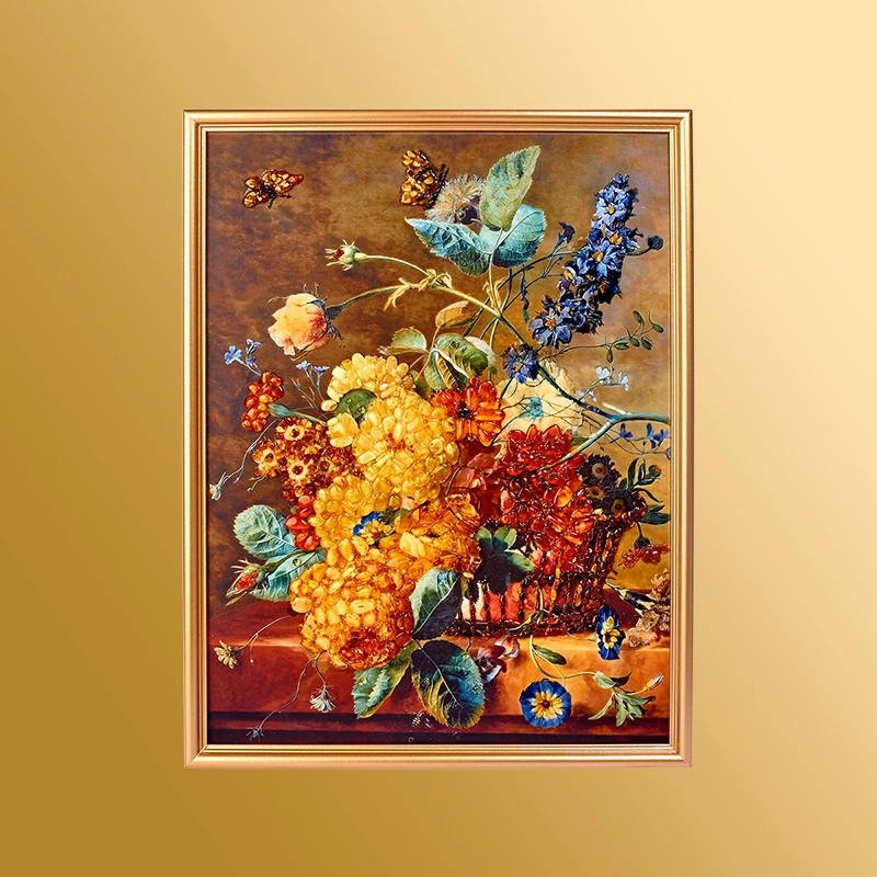 Коллажи - картины с янтарем