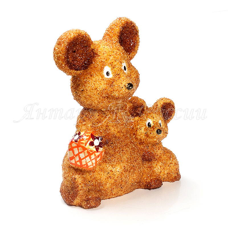 Мышата Керамика Янтарь